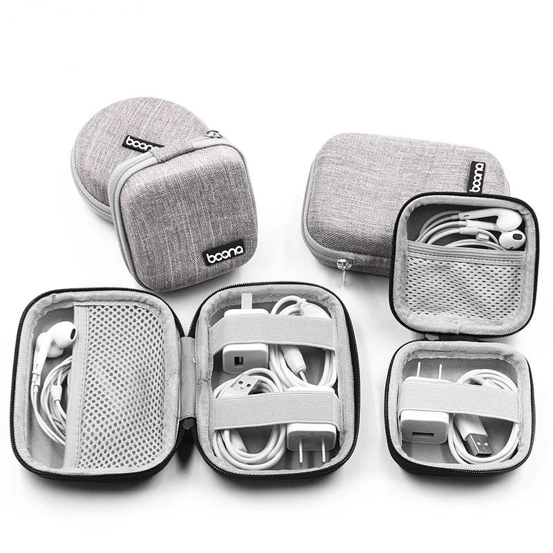 Tragbare Kopfhörer Lagerung Tasche Daten Kabel Organizer Tasche Multifunktionale Digitale Gadgets Fall Ladegerät U Disk Schutzhülle