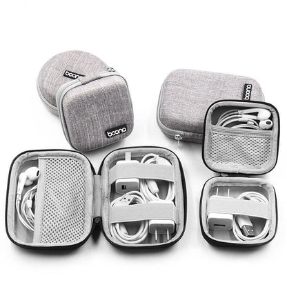 Tragbare Kopfhörer Lagerung Tasche Daten Kabel Organizer Tasche Multifunktionale Digitale Gadgets Fall Ladegerät U Disk Schutzhülle