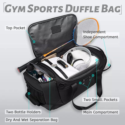 BANGE Sporttaschen Männer Gym Taschen Für Fitness Training Im Freien Wasserdichte Sporttasche Trocken Nass Trennung Taschen Sac De Reisetasche