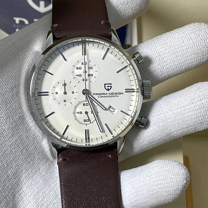 PAGANI DESIGN Neue Männer Uhren Multi zeitzone Quarz Business uhr Auto Datum Männer Uhren Japan Movt Uhr Männer Chronograph Geschenk