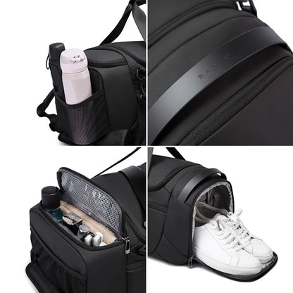 BANGE Sporttaschen Männer Gym Taschen Für Fitness Training Im Freien Wasserdichte Sporttasche Trocken Nass Trennung Taschen Sac De Reisetasche