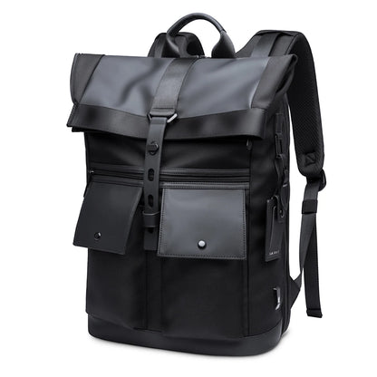Bange Casual Männer Anti-Diebstahl-Rucksack 15,6 Zoll multifunktionale wasserdichte Rucksäcke tägliche Reisetasche Schulrucksack mit Gürtel