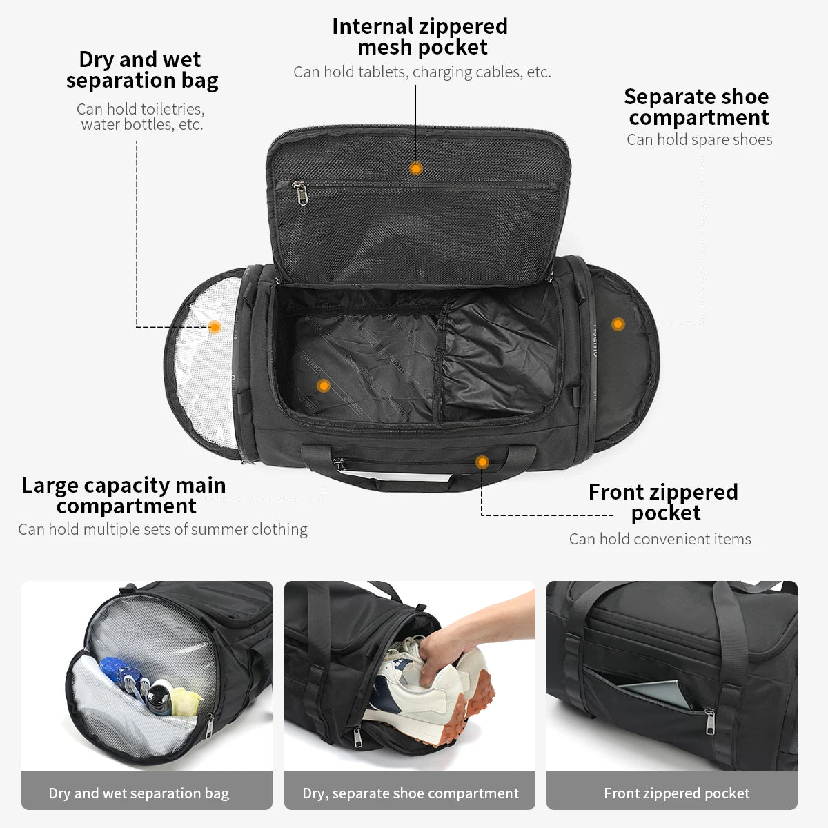 Tigernu Sport Taschen Männer Gym Taschen Für Fitness Training Im Freien Wasserdichte Taschen Männlichen Messenger Tasche Reisetaschen Für Männer Handtasche Männer