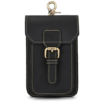 Leder Taille Tasche Auf Gürtel Handy Tasche Gürtel Tasche Leder Handy Tasche Fanny Pack Sommer Mini Taille Tasche Männer männlichen