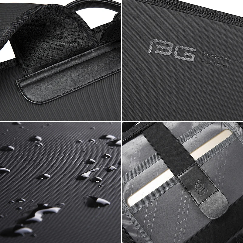 BANGE Neue Design Männer Rucksack Wasserdicht Passt für 14,1 zoll Laptop Tasche Teenager Reisetasche Schule Tasche Stadt Business Rucksack Mann