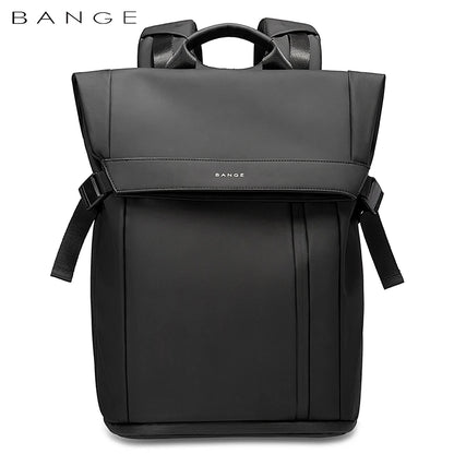Bange Herren-Mode-Rucksack, 15,6 Zoll, multifunktionaler wasserdichter Rucksack, tägliche Reisetasche, lässiger Schulrucksack mit Schnalle