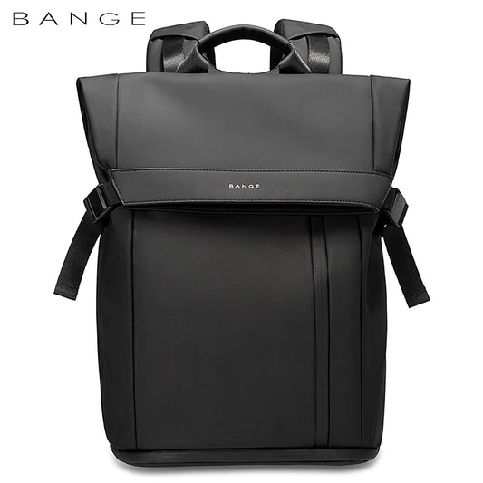 Bange Herren-Mode-Rucksack, 15,6 Zoll, multifunktionaler wasserdichter Rucksack, tägliche Reisetasche, lässiger Schulrucksack mit Schnalle
