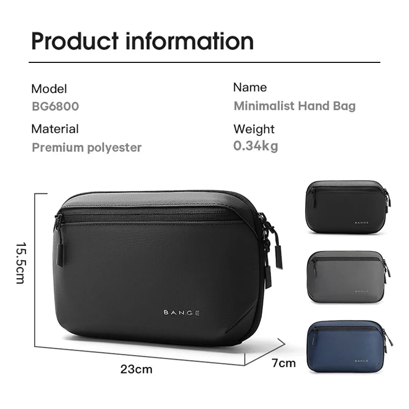 BANGE Multi-Layers Tech Pouch Oxford Warerproof Organizer Case Tragbare Datenkabel-Aufbewahrungstasche Gadget-Tasche für Reisen USB-Ladegerät