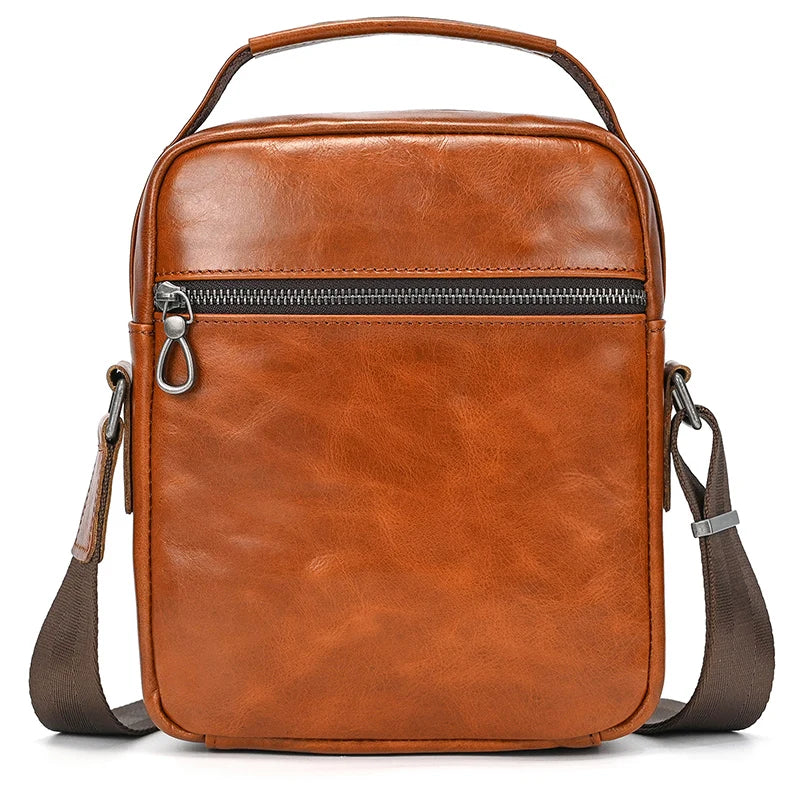 Neue Mode Für Männer Leder Schulter Tasche Aus Echtem Leder Umhängetasche Mann Taschen Echtes Rindsleder Sling Tasche Für Männliche Messenger Taschen