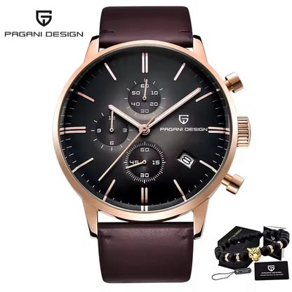 PAGANI DESIGN Neue Männer Uhren Multi zeitzone Quarz Business uhr Auto Datum Männer Uhren Japan Movt Uhr Männer Chronograph Geschenk