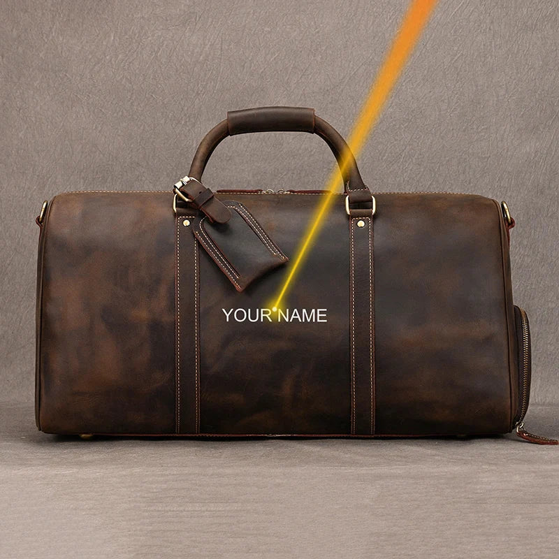 Luxus Echtes Leder Männer Frauen Reisetasche Kuh Leder Handgepäck Tasche Reise Schulter Tasche Männlich Weiblich Wochenende Duffle Tasche