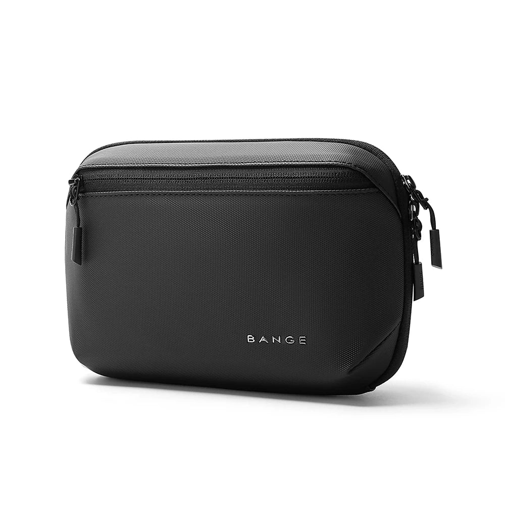 BANGE Multi-Layers Tech Pouch Oxford Warerproof Organizer Case Tragbare Datenkabel-Aufbewahrungstasche Gadget-Tasche für Reisen USB-Ladegerät