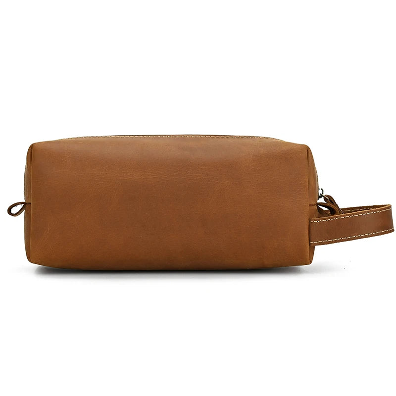 Echtes Rindsleder Drop Kits Echtes Leder Herren Damen Clutch Geldbörse Kuh Leder Aufbewahrungstasche Kulturbeutel Reisetasche Taschen für Kosmetik