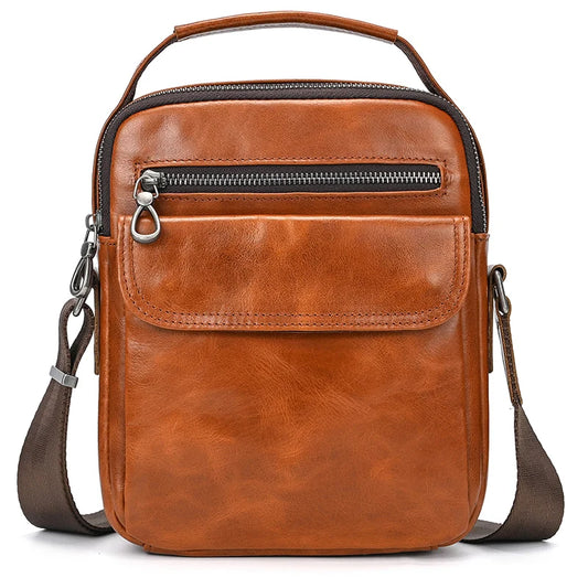 Neue Mode Für Männer Leder Schulter Tasche Aus Echtem Leder Umhängetasche Mann Taschen Echtes Rindsleder Sling Tasche Für Männliche Messenger Taschen