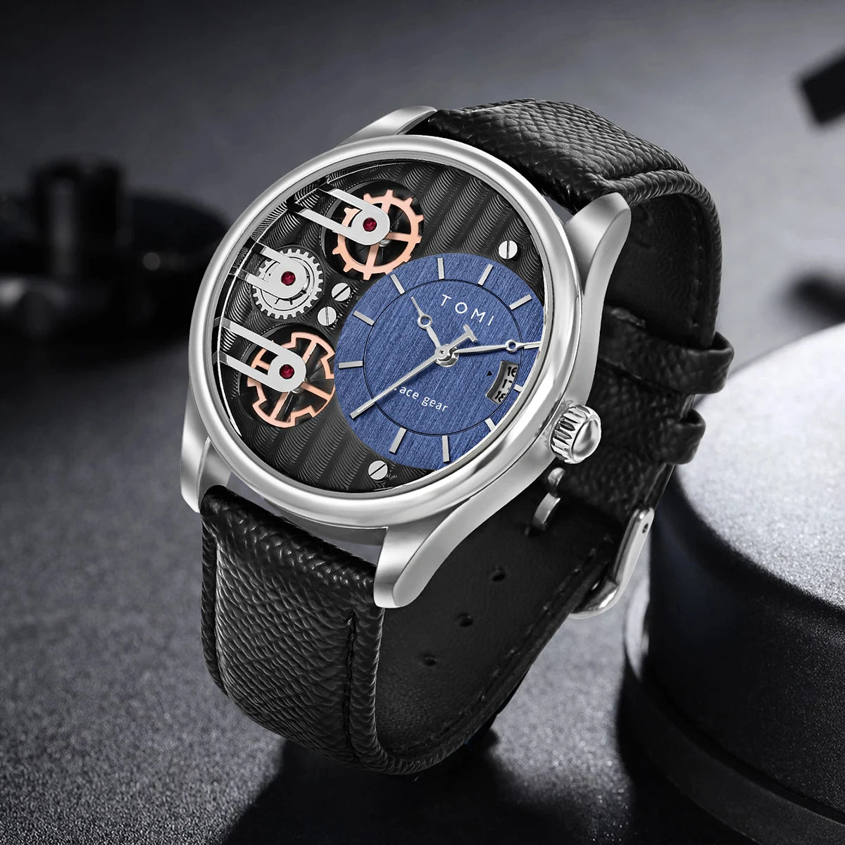 Tomi Herren Geschenk box Kombination Set Uhr Luxus und einfache Business abnehmbare Armband Quarzuhr Herren uhr Festival Geschenk