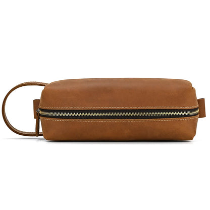 Echtes Rindsleder Drop Kits Echtes Leder Herren Damen Clutch Geldbörse Kuh Leder Aufbewahrungstasche Kulturbeutel Reisetasche Taschen für Kosmetik