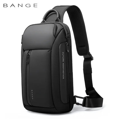 BANGE Marke Design Oxford Trendy Wasserdichte Materialien Männer Brust Tasche mit Große Kapazität Mode Multi-Taschen Schlanke tasche für männer