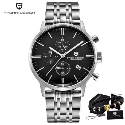 PAGANI DESIGN Neue Männer Uhren Multi zeitzone Quarz Business uhr Auto Datum Männer Uhren Japan Movt Uhr Männer Chronograph Geschenk