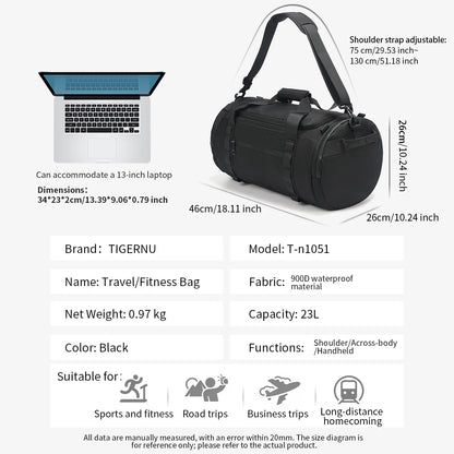 Tigernu Sport Taschen Männer Gym Taschen Für Fitness Training Im Freien Wasserdichte Taschen Männlichen Messenger Tasche Reisetaschen Für Männer Handtasche Männer