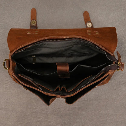 Newsbirds Rindsleder männer Aktentasche Aus Echtem Leder A4 Datei Dokument Handtasche Männlichen Laptop Schulter Tasche Business Computer Tasche
