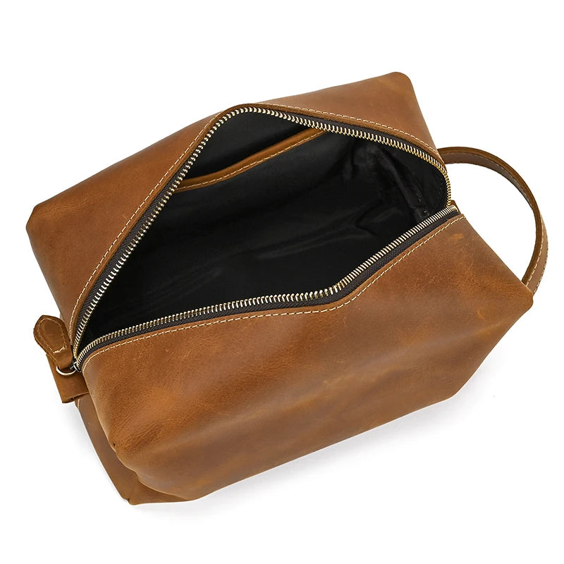 Große Kapazität Mode Hand Kupplungen Männer Frauen Leder Lagerung Taschen Make-Up Tasche Neue Mode Stil Waschen Tasche Für Reise Rindsleder